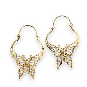 <b>Solid</b> Sterling Silver Mandala <b>Huggie</b> Earring Lightweight <b>Gold</b>-Plated Jewelry for Women Every Day Wear <b>Gold</b> Filled Brass - Product Image 1