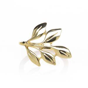 Handcrafted artistic <b>golden</b> metal napkin ring elegant piece for luxury <b>weddings</b> <b>anniversary</b> parties holiday celebration dinners - Product Image 5