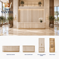 Fabricant de meubles pour hall d'hôtel, canapé deux places sur mesure, fauteuil, table d'appoint pour projets de complexes hôteliers de luxe