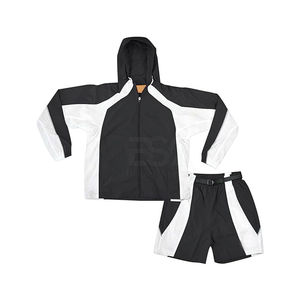 Top Trending Custom Design Men's Polyester Windbreaker Jacket and <b>Shorts</b> Tracksuit Set Full Zip-Up <b>Nylon</b> Windbreaker Suit - Product Image 1