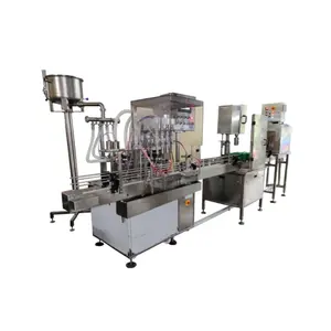 High Quality Automatic Linear / Rotary Type Bottle Filling and Capping Line with Top Grade Metal Made Machine