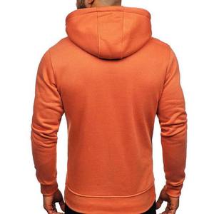 Vente en gros Sweatshirts à capuche unis 100% coton Vêtements pour hommes Logo personnalisé Pullover Basics Sweats à capuche pour hommes avec poches à vendre - Product Image 5