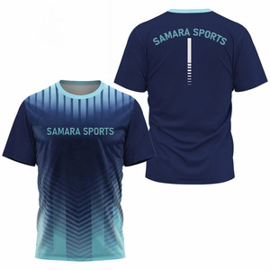 Alta calidad 100% algodón colores sólidos impresión personalizada bordado OEM logo liso en blanco camisetas para hombres - Product Image 1