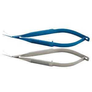 กรรไกรผ่าตัดม่านตาม่านตาโค้งคมและตรง8ซม. 3.15 "โลหะทางการแพทย์สำหรับการผ่าตัดขนาดเล็กเกี่ยวกับโรคตา - Product Image 6