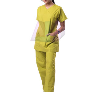 Professional Grade Women's Cotton <b>Scrub</b> <b>Sets</b> with Moisture Wicking Lightweight & Eco-Friendly Features for Hospital Use - Product Image 1