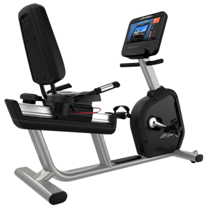 Vélo semi-allongé remis à neuf Integrity avec console HD et transmission par courroie pour les entraînements cyclistes en salle dans les studios de fitness - Product Image 5
