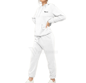 Chándal de mujer con logotipo personalizado, conjunto de dos piezas, ropa deportiva de manga larga con cremallera, traje de jogging para fitness y ropa informal - Product Image 2