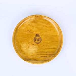 Plateau rond moderne en bois design minimaliste qualité élégante pour le service et la décoration de la maison pour la cuisine salon et le rangement de la table - Product Image 4