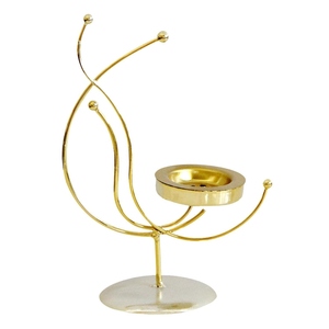 Quemador de Incienso Moderno de Oro Abstracto Curvo, Arte en Alambre Metálico, Incensario Creativo para Bakhoor, Decoración para el Hogar de Oriente Medio para Ramadán - Product Image 4