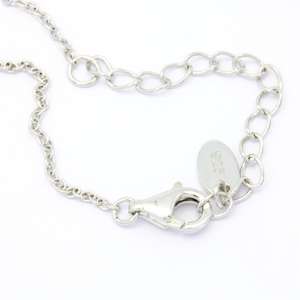 Collar de Cadena Rolo de Alta Calidad con Colgante de Circonia y Cuentas de Vidrio con Baño de Rodio - Product Image 6