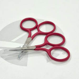 Tijeras de Bordado Cortas con Mango Marrón, Acero Inoxidable, Herramienta de Precisión para Cortar Hilo de Coser - Product Image 1