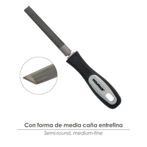 Lima di media spessore da 4 pollici con manico - Product Image 3
