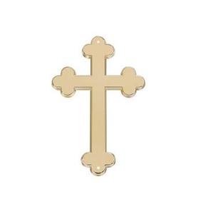 Antique Design <b>Gold</b>-Plated Metal Cross <b>Pendant</b> Quality Religious Orthodox Necklace Budget-Friendly Christmas Gift - Product Image 6