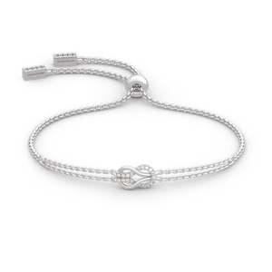Jeulia <b>Infinity</b> Love Sterling Silver Jewelry Set with Pearl and Zircon - Product Image 5