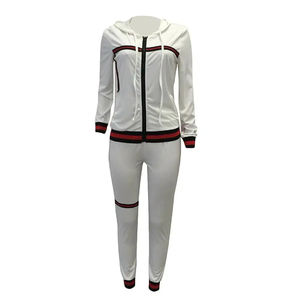 Chándales para mujer Zip Up Hoodies Sudadera Pantalones Traje deportivo Chándal con capucha - Product Image 5