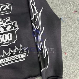 Precio fordable La demanda del cliente El diseño más único Corte perfecto Precio bajo Impreso Sudaderas con capucha con cremallera para hombres - Product Image 4