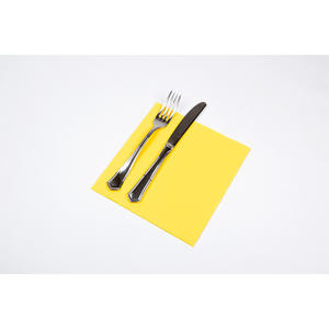 Serviettes de table jaunes 40x40cm Point-à-Point 50 pièces 24 paquets B2B - Product Image 1