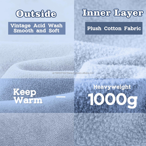 Sweat à capuche zippé pour homme en coton 100% respirant de qualité supérieure, design délavé à l'acide, style décontracté, MOQ 2 pièces - Product Image 6