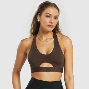 PromotionFitness personnalisé de haute qualité entraînement dos nu Yoga couleur unie grande taille sport confortable soutien-gorge de gymnastique pour les femmes - Product Image 1