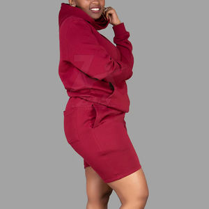 Ensemble sweat à capuche et short pour femmes à vendre à bas prix Ensemble sweat à capuche et short de haute qualité en gros - Product Image 6