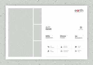 กระเบื้องพอร์ซเลนความหนาแน่นสูง 600x1200 มม. ดูดซับน้ำต่ำ เหมาะสำหรับปูพื้นห้องครัว ห้องน้ำ และห้องนั่งเล่น - Product Image 4