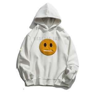 Serviette personnalisée motifs de broderie Sweats à capuche Lettres en chenille Appliques Sweats à capuche élégants Sweats à capuche et sweat-shirt brodés pour hommes - Product Image 1