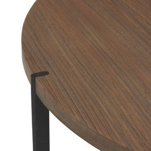 Mesa de centro redonda de madera maciza de estilo moderno personalizada mesa de sofá con acento rústico para sala de estar para Hoteles Apartamentos villas - Product Image 6