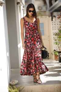 Handmade Bohemian <b>Summer</b> <b>Dress</b> for Women Elegant Casual Long Maxi with Sleeveless High Waist Natural Washable Cotton - Product Image 4