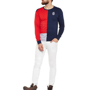 Meilleure vente : T-shirts à manches longues pour hommes, logo personnalisé, haute qualité, séchage rapide, respirant, tissu tricoté 180g polyester/coton - Product Image 3