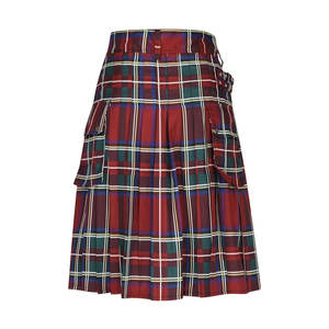 กระโปรงพับสก็อตสำหรับผู้ชายมีหลายสีดีไซน์แบบกระโปรงพับได้สไตล์ทันสมัย - Product Image 2