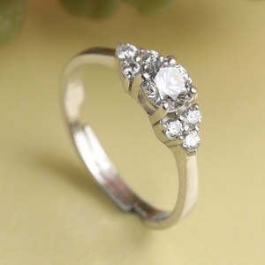 Anillos de Plata de Ley 925 de Primera Calidad para Mujer, Chapados en Rodio con Circonita, para Compromiso, Anillo de Joyería para Hombre - Product Image 2