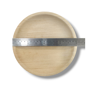 Sumkoka ISO Compostable Areca Pulp Wedding Platos desechables 6 7 9 10 pulgadas a granel - Product Image 4
