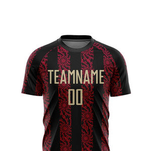 Vente en gros d'un nouveau style d'uniformes de football imprimés avec logo personnalisé Impression numérique 100% polyester à séchage rapide kit de football OEM pour hommes - Product Image 4