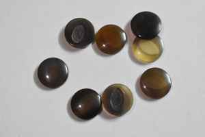 แผ่นรองจมูกเขาควายธรรมชาติแบบแฮนด์เมดสกรูสีน้ำตาลดีไซน์แบบเนื้อวัสดุพิเศษ - Product Image 3