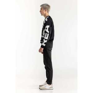 Pull en cachemire jacquard premium avec logo 224-111-033, coupe oversize, grande taille, pull d'hiver chaud à motif imprimé, méthode de tricotage - Product Image 2