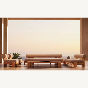 Fauteuil simple durable en bois de teck au style moderne, idéal pour le jardin et l'extérieur - Product Image 5