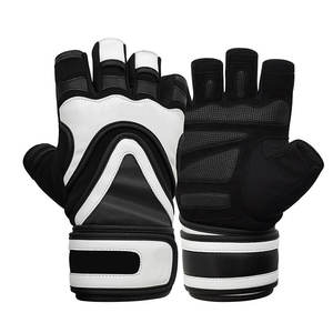 Guantes de gimnasio de cuero Unisex de alta calidad a la moda logotipo personalizado diseñador en blanco puro tamaño Regular guantes de gimnasio - Product Image 5