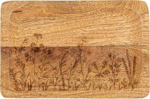 Plateau de service en bois naturel de taille personnalisée plateau en bois planche à charcuterie pour pendaison de crémaillère cadeau unique et écologique - Product Image 4