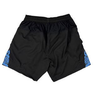 Shorts de rugby personnalisés de couleur noire en polyester, élastiques, respirants, à séchage rapide, pour équipe adulte avec service OEM - Product Image 2