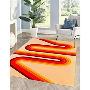 Tapis à motifs géométriques - Moderne, tendance, personnalisé, doux, pour salle de bain, couloir, mur, tapis en chenille - Product Image 3