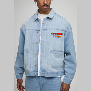 Veste en jean OEM/ODM sur mesure coupe ample à col rabattu style Hip Hop Veste matelassée en coton coupe-vent lourde pour hommes - Product Image 4