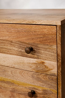 Meuble de salon moderne extensible en bois massif, design personnalisé, 6 tiroirs de rangement