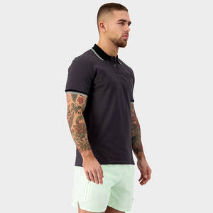 T-shirt polo personnalisé de haute qualité pour hommes pour l'été décontracté à manches courtes surdimensionné unisexe en toile de polyester motif solide - Product Image 5