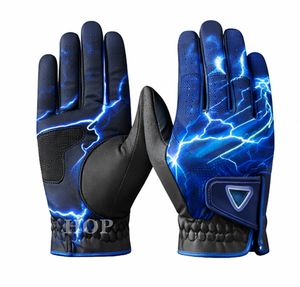 Gants de golf à carreaux personnalisables pour hommes et femmes, gants de sport respirants, protection du poignet, antidérapants, en cuir PU pour l'entraînement - Product Image 4