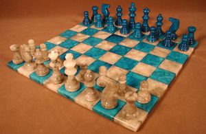 Heritage Traditional Marble <b>Chess</b> <b>Table</b> Waterproof Home Furniture for Luxury Living Room Bedroom or Home Office Use - Product Image 2