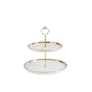 Support à gâteau en métal haut de gamme pour mariage Style unique avec taille personnalisée et fonction décorative pour service de buffet - Product Image 4