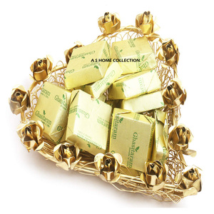 Plateaux de service en métal doré écologiques les plus vendus en gros pour l'affichage du chocolat, les fêtes du Ramadan - Product Image 4