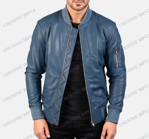 Vestes pour hommes Veste de moto d'hiver en cuir de qualité supérieure pour hommes femmes Blouson aviateur avec logo personnalisé personnalisé en gros - Product Image 1
