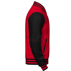 New Custom Made Men's Winter Varsity Baseball Jacket with Stand Collar High Quality Customizable Design - Product Image 2