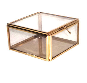 Caja de joyería de vidrio y plata personalizada, logotipo personalizado impreso - Product Image 3